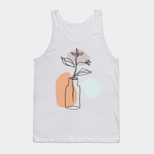 Abstract flower vase Tank Top